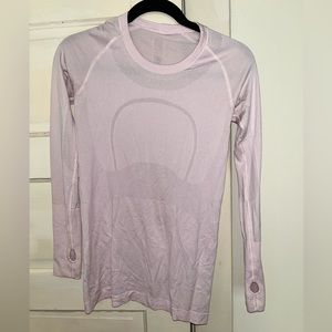 Lulu Lemon Swifty Tech Long Sleeve - Light Pink - Size 6